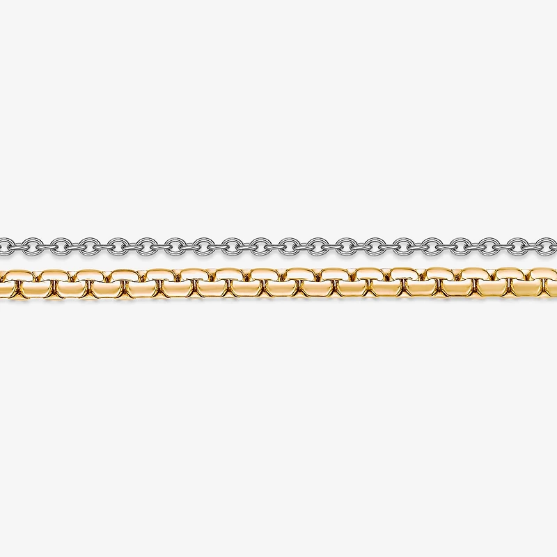 Mens Stainless Steel 22 Inch Link Chain Necklace