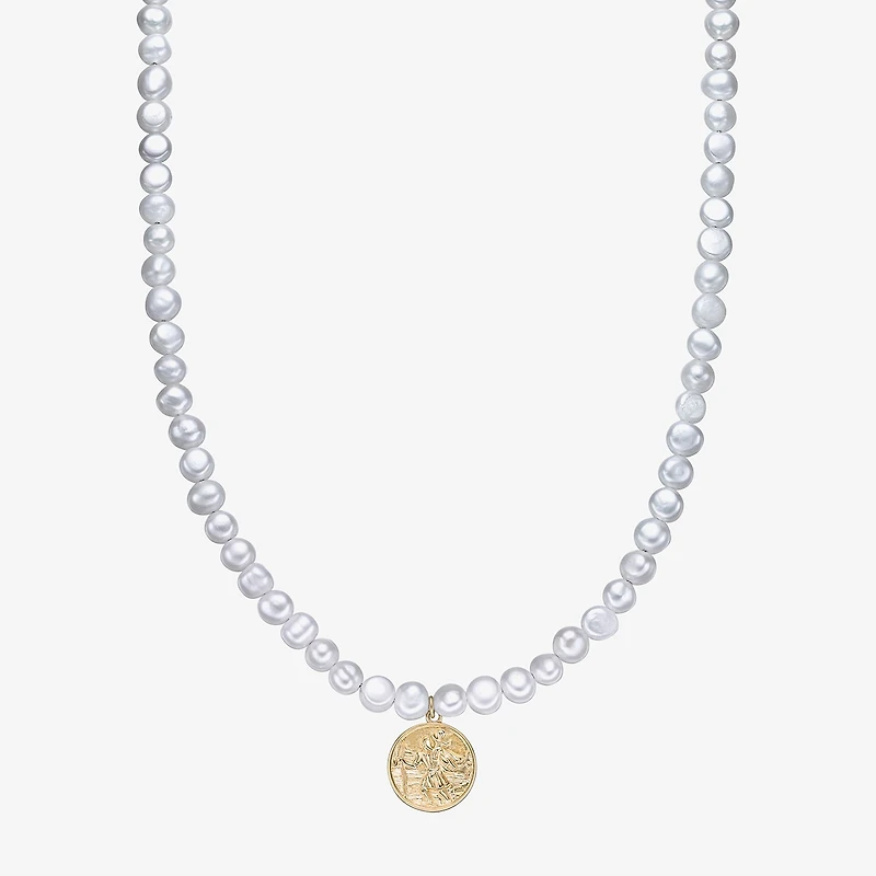 Mens Stainless Steel 24 Inch Bead Chain Necklace