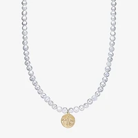 Mens Stainless Steel 24 Inch Bead Chain Necklace