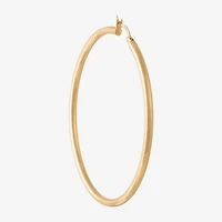 Womens 14K Gold Over Silver Sterling Silver 65mm Hoop Earrings