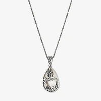 Hummingbird Womens White Mother Of Pearl Sterling Silver 16 Inch Pendant Necklace