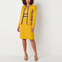 Black Label by Evan-Picone Womens Crew Neck Sleeveless Sheath Dress