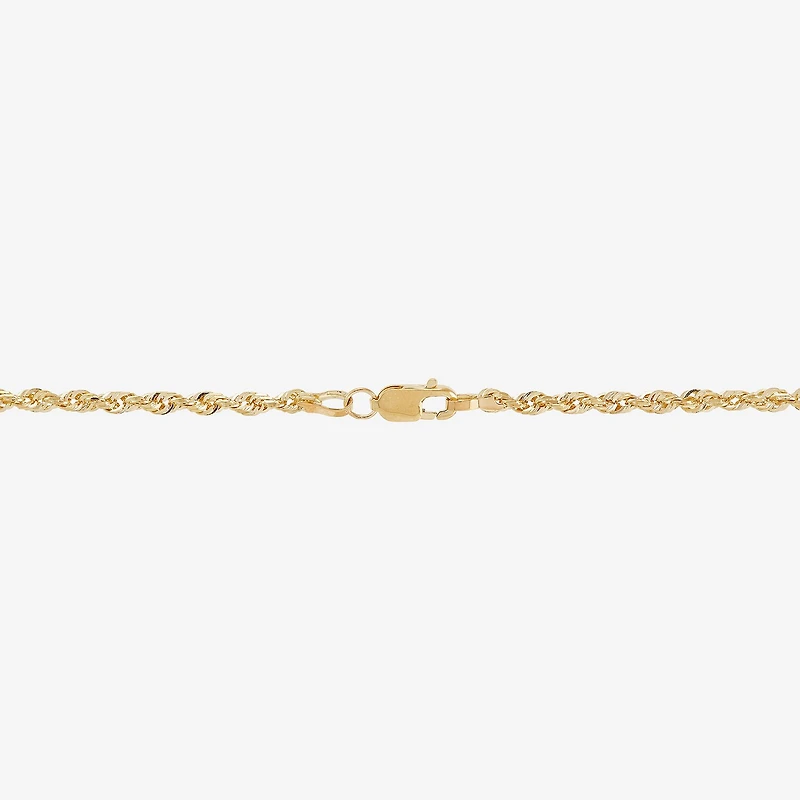Solid 14K Gold Glitter Rope 18-30" 2.5mm Chain