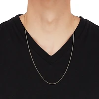 14K Gold .75mm Box Chain Necklace