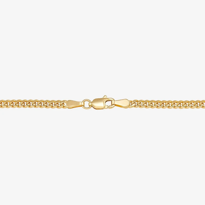 Unisex Adult 14K Gold 22 Inch Curb Chain Necklace