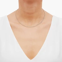 Unisex Adult 14K Gold 16 Inch Curb Chain Necklace