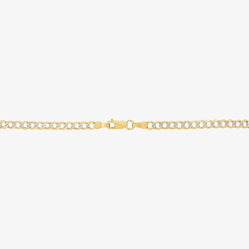 Unisex Adult 14K Gold 16 Inch Curb Chain Necklace