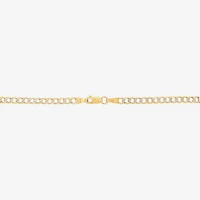 Unisex Adult 14K Gold 16 Inch Curb Chain Necklace