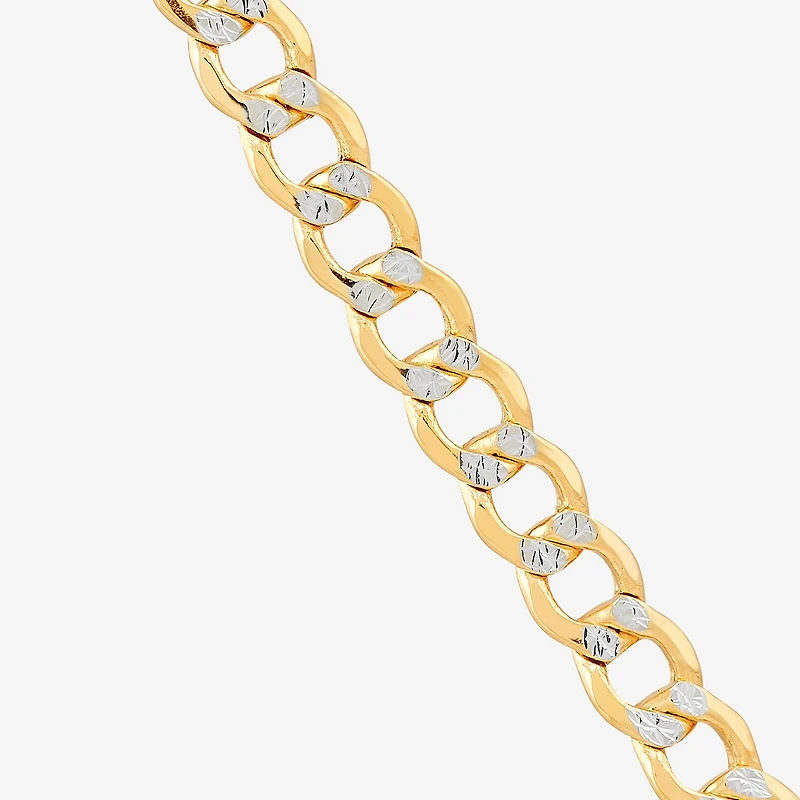 Unisex Adult 14K Gold 16 Inch Curb Chain Necklace