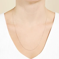 Silver Treasures Made in Italy 18-20" Bead Chain Necklace
