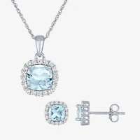 Gemstone Sterling Silver 2-pc. Jewelry Set