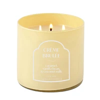 Distant Lands 14oz Creme Brulee 3-Wick Scented Jar Candle