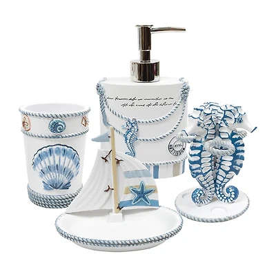 Sweet Home Collection Beach Life 4-pc. Bath Accessory Set
