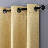 Regal Home Vista Embossed Grommet Top Energy Saving Blackout Set of 2 Curtain Panel