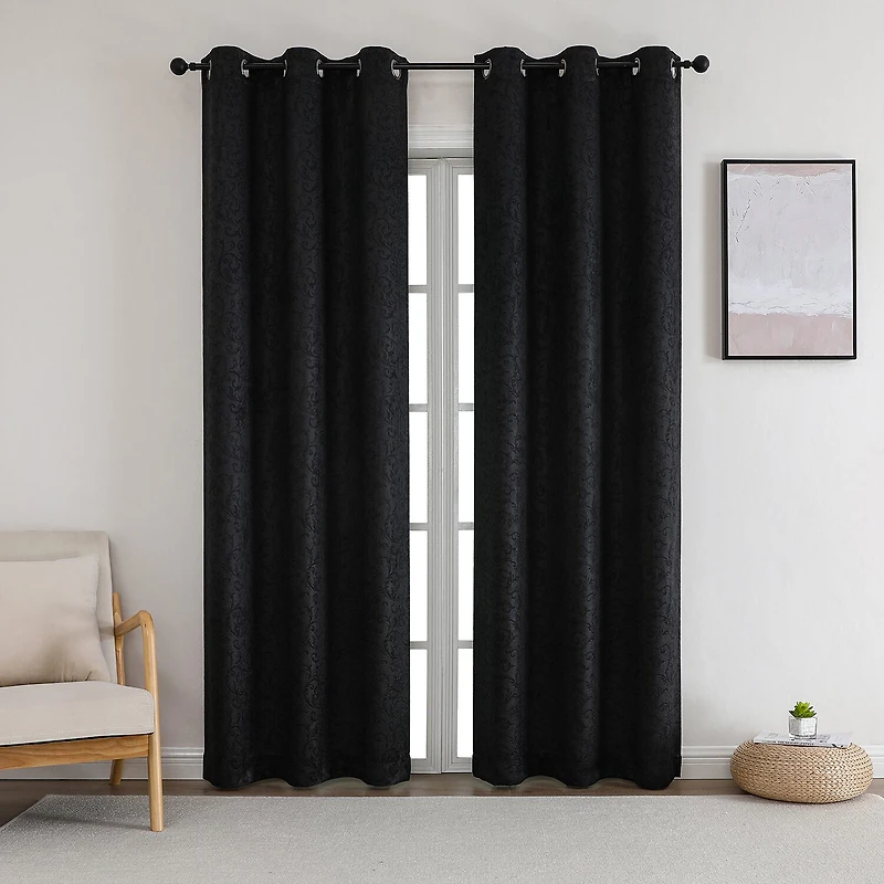 Ansel Grommet Top Blackout Set of 2 Curtain Panel