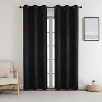 Mylon Grommet Top Blackout Set of 2 Curtain Panel