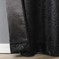 Regal Home Joelle Embossed Grommet Top Energy Saving Blackout Set of 2 Curtain Panel