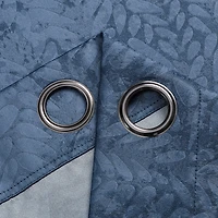 Regal Home Joelle Embossed Grommet Top Energy Saving Blackout Set of 2 Curtain Panel