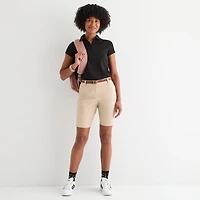 IZOD Performance Womens Juniors Short Sleeve Polo Shirt