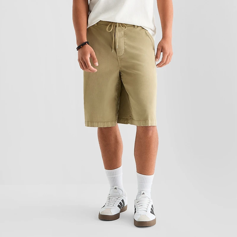Arizona Mens 12" Drawstring Waist Chino Short