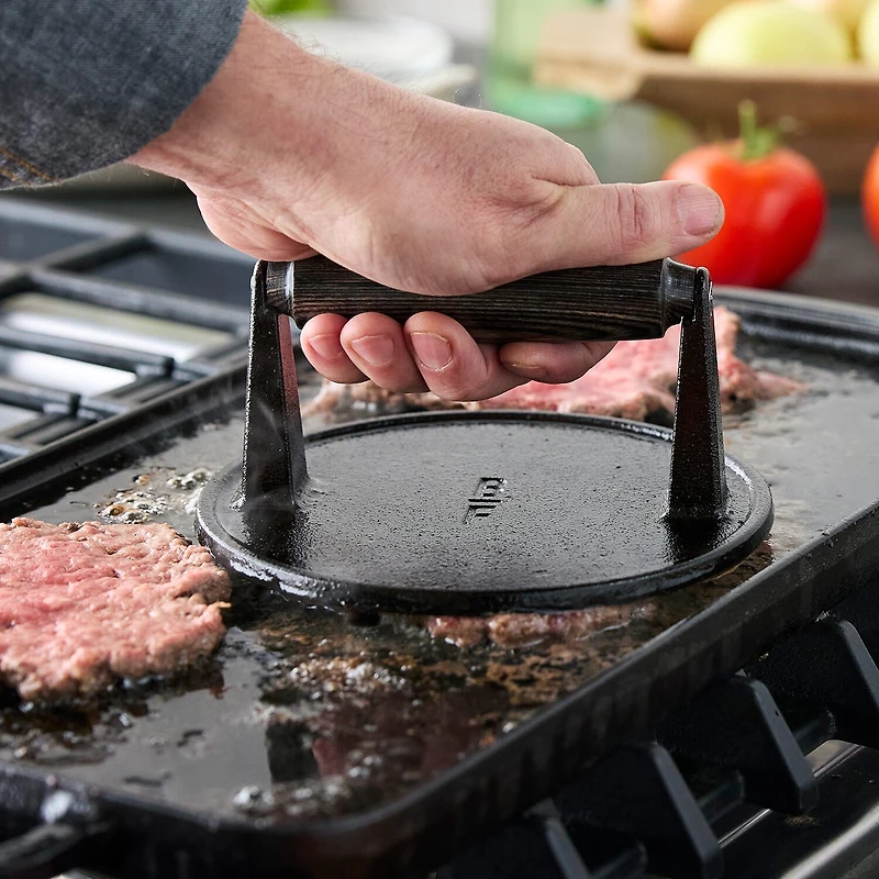 Bobby Flay Cast Iron 16.5" Grill Pan