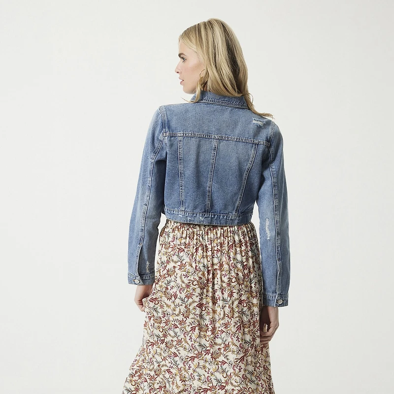 JS Jessica Simpson Womens Denim Midweight Jacket