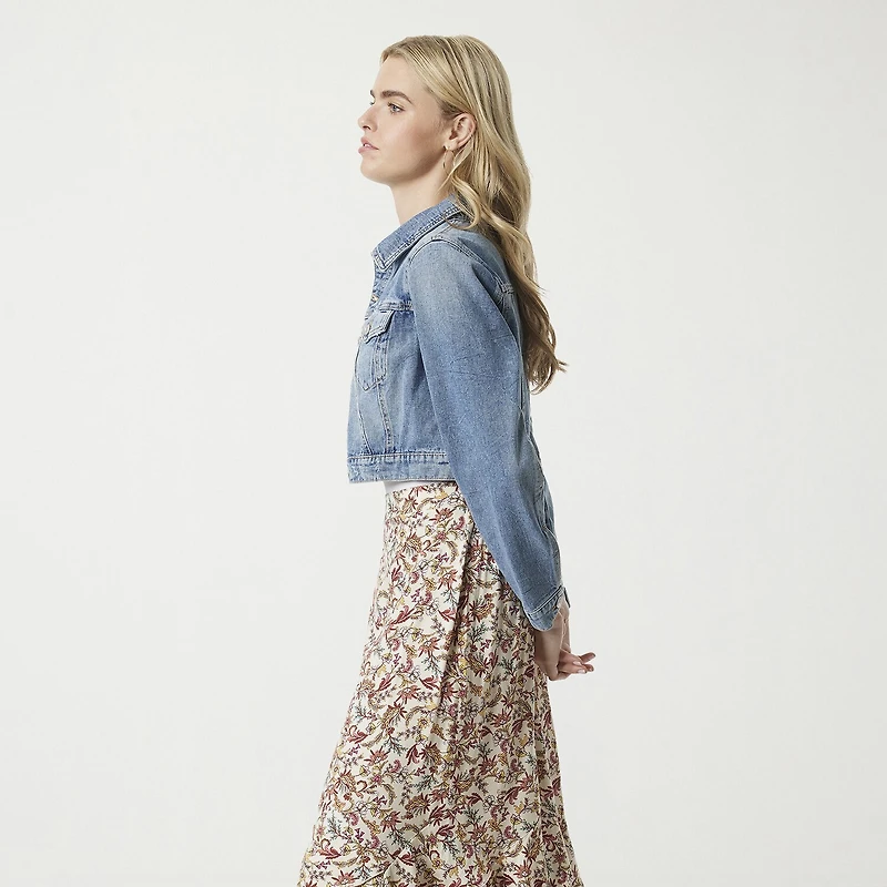 JS Jessica Simpson Womens Denim Midweight Jacket