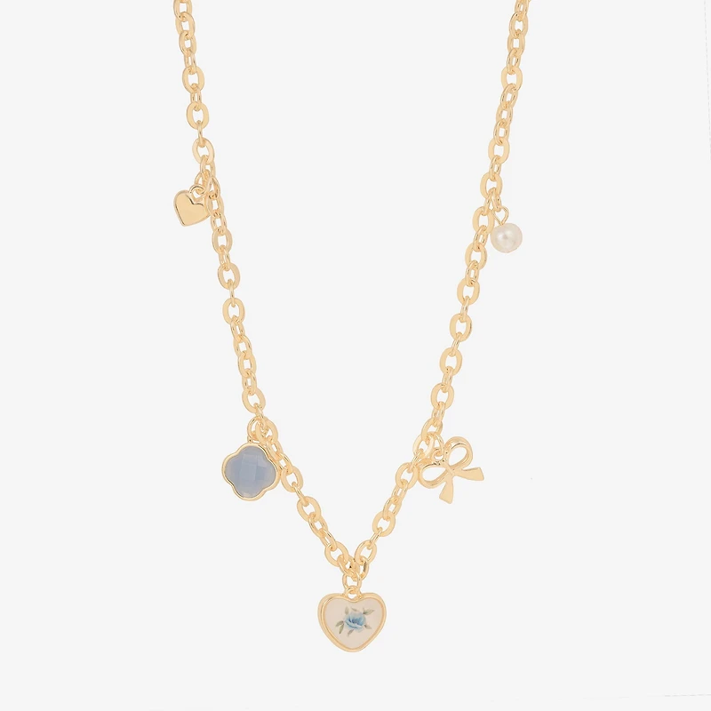 Bijoux Bar Womens 16 Inch Link Chain Necklace