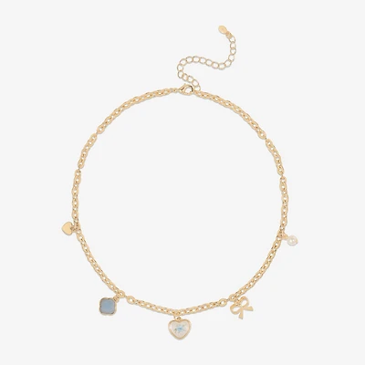 Bijoux Bar Womens 16 Inch Link Chain Necklace