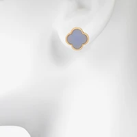 Bijoux Bar 10.4mm Clover Stud Earrings