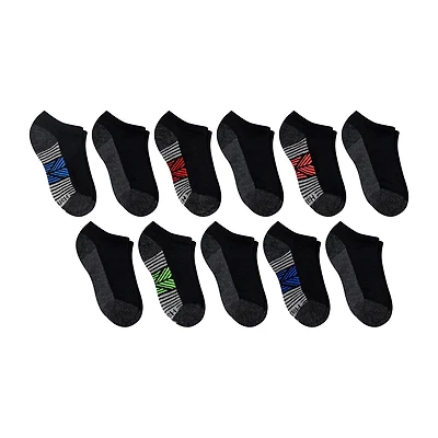 Hanes Little & Big Kid Boys 10+1 Bonus Pairs No Show Socks