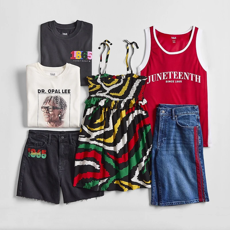 Hope & Wonder Juneteenth Mens Mid Rise Denim Short