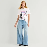 Hannah Montana Boyfriend Tee Womens Juniors Crew Neck Short Sleeve Loose Fit Graphic T-Shirt