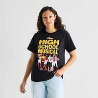 High School Musical Boyfriend Tee Womens Juniors Crew Neck Short Sleeve Loose Fit Graphic T-Shirt