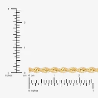 Bonded Brilliance Unisex Adult 14K Gold Bonded With Sterling Silver Inch Rope Chain Necklace