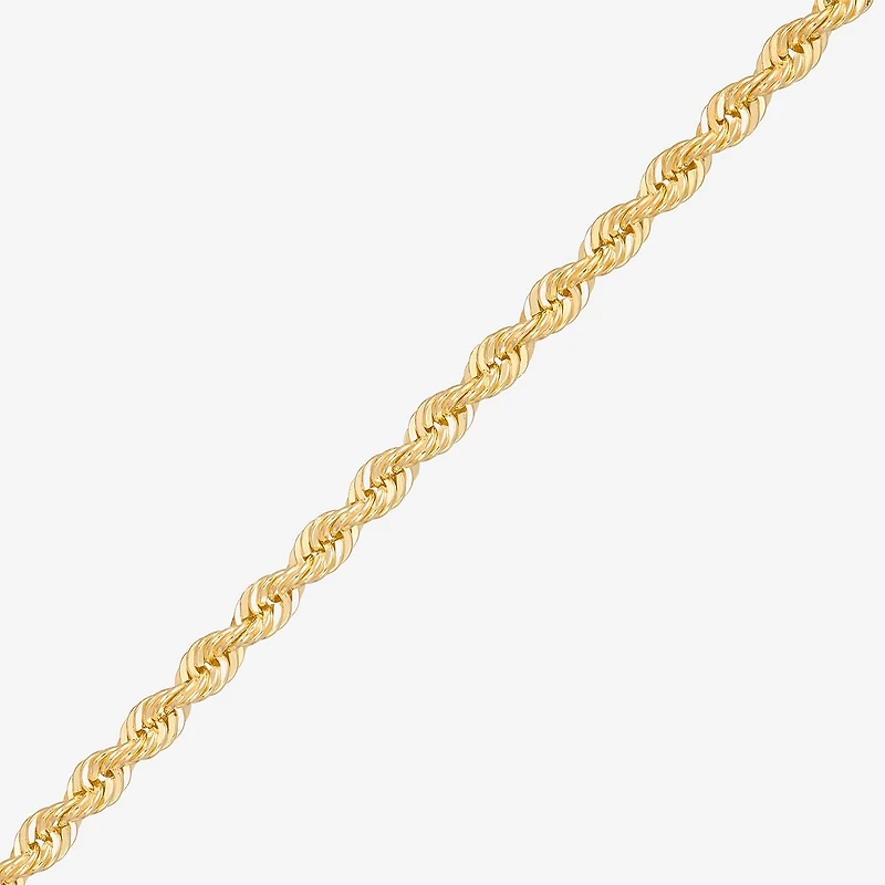 Bonded Brilliance Unisex Adult 14K Gold Bonded With Sterling Silver Inch Rope Chain Necklace