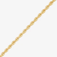 Bonded Brilliance Unisex Adult 14K Gold Bonded With Sterling Silver Inch Rope Chain Necklace