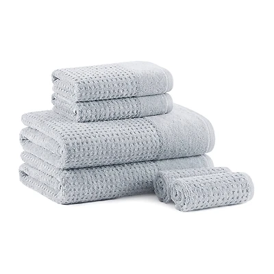 Madison Park Spa Waffle 6-pc. Quick Dry Bath Towel Set