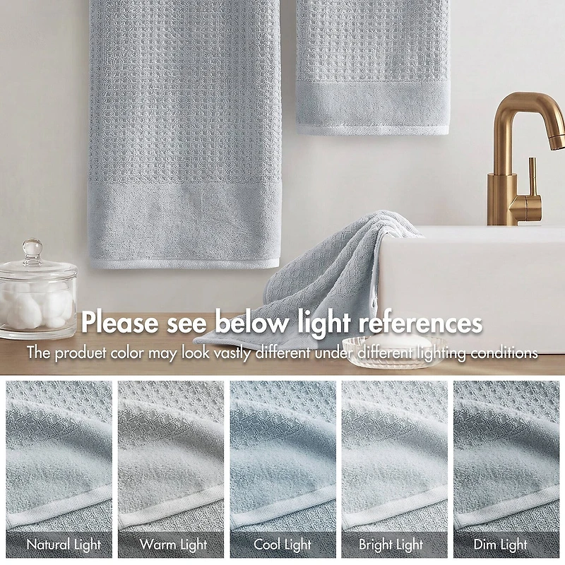 Madison Park Spa Waffle 6-pc. Quick Dry Bath Towel Set