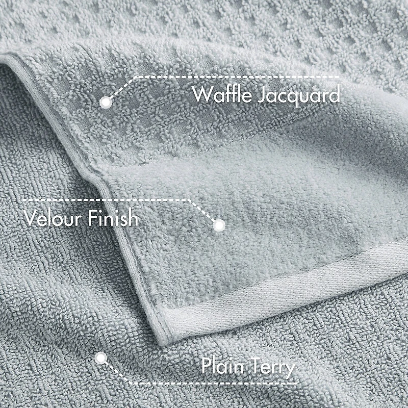 Madison Park Spa Waffle 6-pc. Quick Dry Bath Towel Set