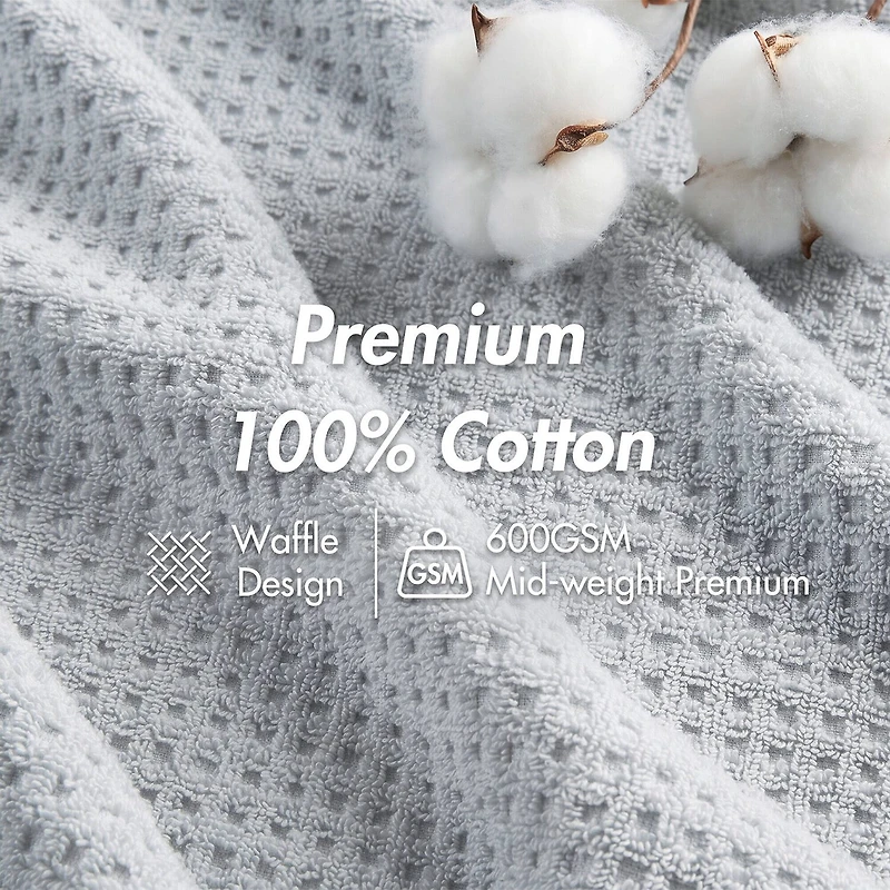 Madison Park Spa Waffle 6-pc. Quick Dry Bath Towel Set