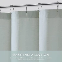 Harbor House Kiawah Island Tropical Botanical Jacquard Shower Curtain