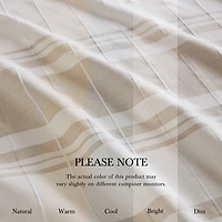 Harbor House Morgan Textured Yarn-Dyed Stripe Shower Curtain