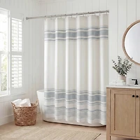 Harbor House Morgan Textured Yarn-Dyed Stripe Shower Curtain