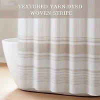 Harbor House Morgan Textured Yarn-Dyed Stripe Shower Curtain