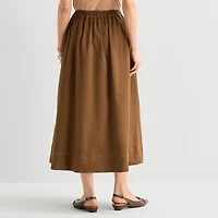 Liz Claiborne Studded Womens Midi Flared Skirt