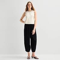 a.n.a Womens Crew Neck Sleeveless Shell