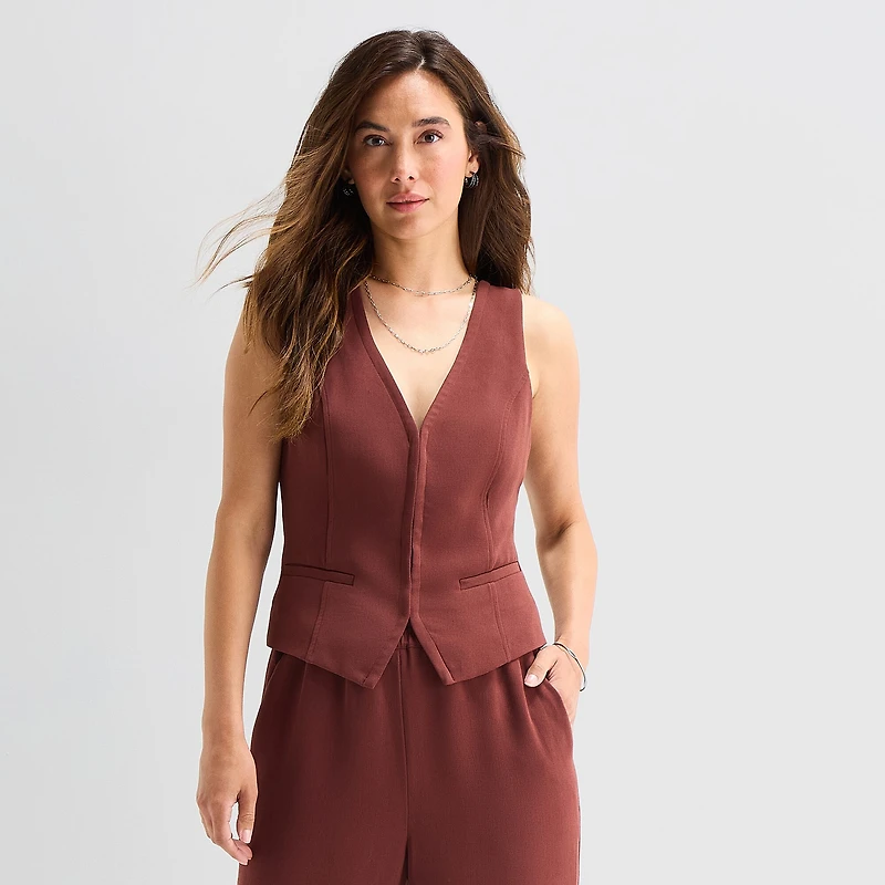 a.n.a Womens V Neck Sleeveless Vest