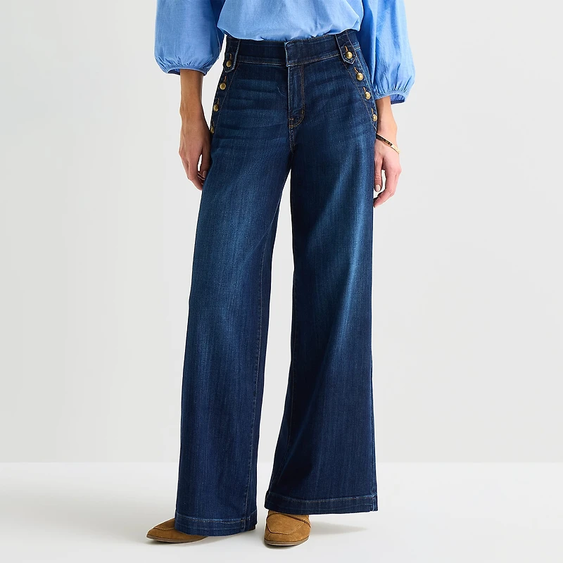 St. John's Bay Womens High Rise Regular Fit Jean