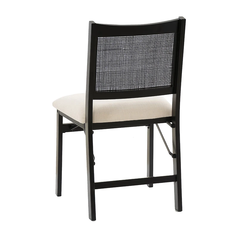 Linon Bonnie Cane Folding Chair
